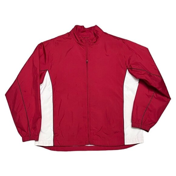 FOOTJOY Dryjoys GOLF Light Windbreaker Womens Light Spring Summer Red Jacket XL - Picture 4 of 6